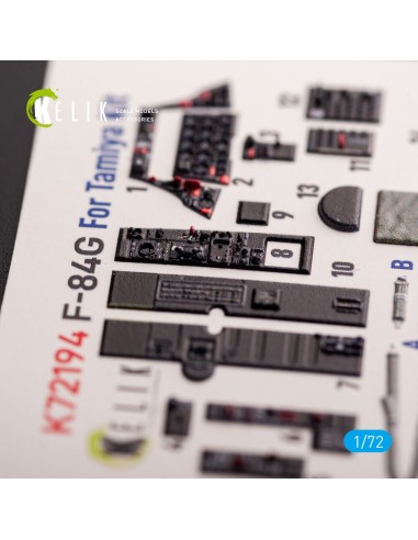 F-84G Thunderjet - interior 3D decals for Tamiya kit 