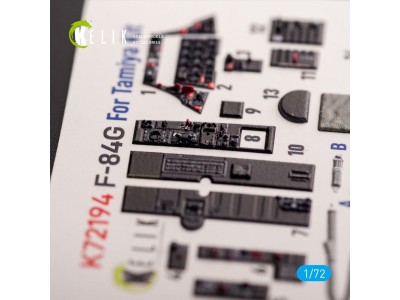 F-84G Thunderjet - interior 3D decals for Tamiya kit 