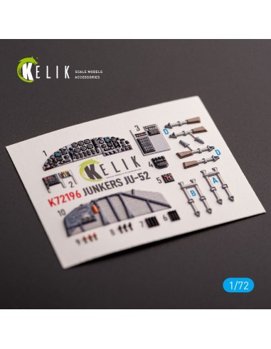 Ju-52 - interior 3D decals for Italeri kit 