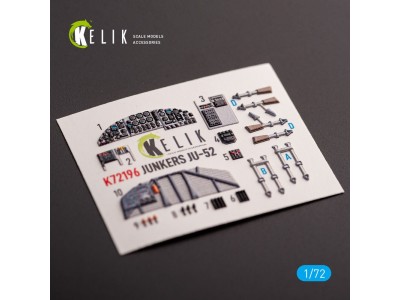 Ju-52 - interior 3D decals for Italeri kit 