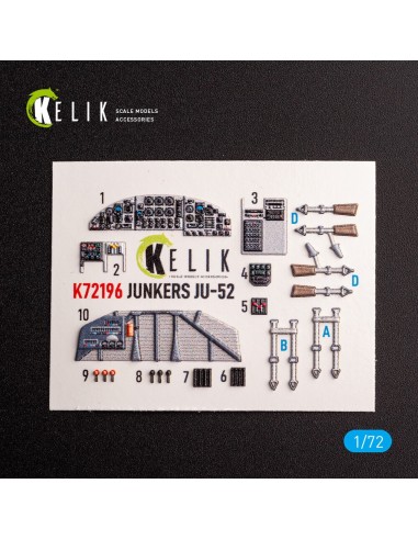 Ju-52 - interior 3D decals for Italeri kit 