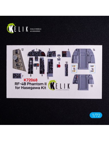 RF-4B - interior 3D decals for Hasegawa kit 