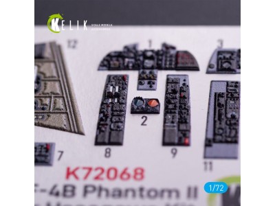 RF-4B - interior 3D decals for Hasegawa kit 