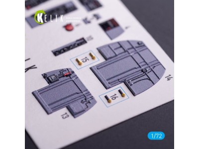 RF-4B - interior 3D decals for Hasegawa kit 