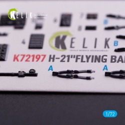 H-21 Flying Banana - interior 3D decals for Italeri kit 