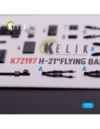 H-21 Flying Banana - interior 3D decals for Italeri kit 