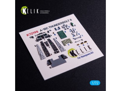 A-10C - interior 3D decals for Hasegawa kit 