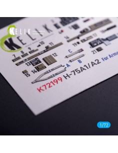 H-75A1/AR - interior 3D decals for Arma Hobby kit 