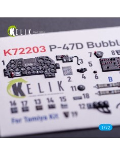 P-47D Bubbletop - interior 3D decals for Tamiya kit  2