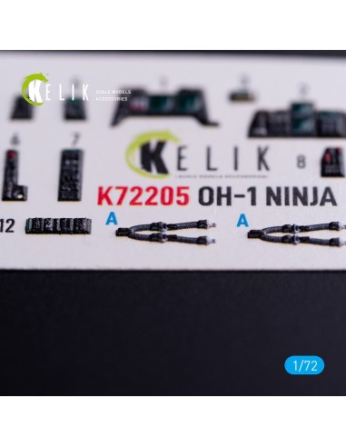 OH-1 NINJA - interior 3D decals for Aoshima kit 