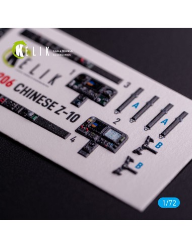 Z-10 Chinese - interior 3D decals for HobbyBoss kit 