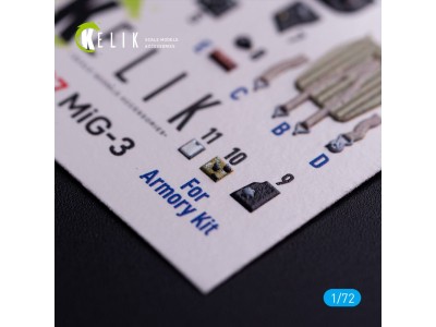 MiG-3 - interior 3D decals for Armory kit 