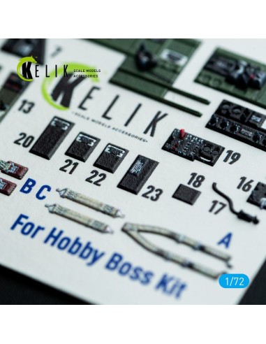 TBM-3 Avenger - interior 3D decals for HobbyBoss kit 