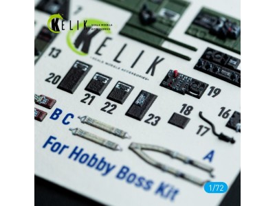TBM-3 Avenger - interior 3D decals for HobbyBoss kit 