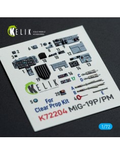 MiG-19P/PM - interior 3D decals for ClearProp kit 