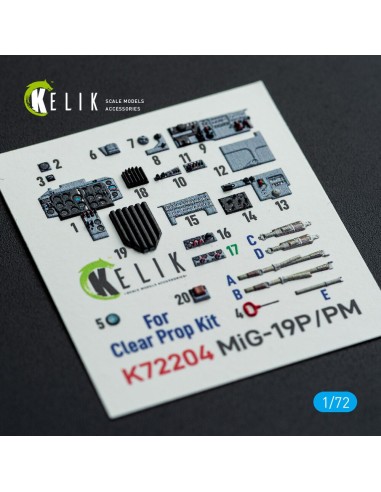 MiG-19P/PM - interior 3D decals for ClearProp kit 