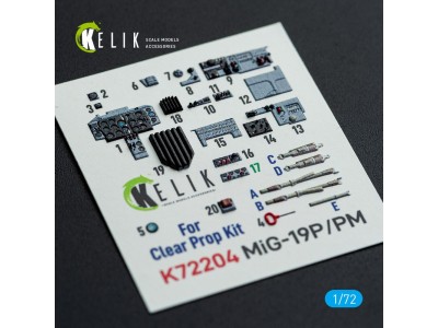 MiG-19P/PM - interior 3D decals for ClearProp kit 