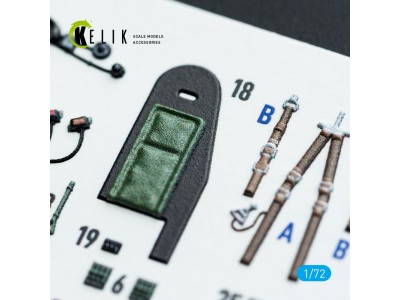 Mosquito PR.XVI - interior 3D decals for Airfix kit 