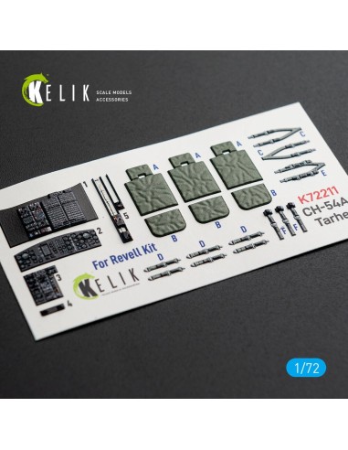 CH-54A Tarhe - interior 3D decals for Revell kit 