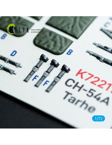 CH-54A Tarhe - interior 3D decals for Revell kit 