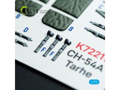 CH-54A Tarhe - interior 3D decals for Revell kit 