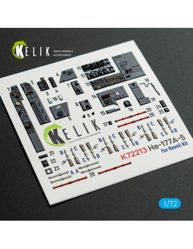 He-177A-5 - interior 3D decals for Revell kit 