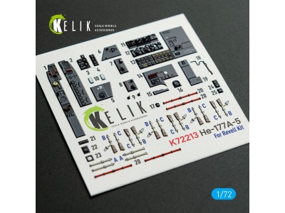 He-177A-5 - interior 3D decals for Revell kit 