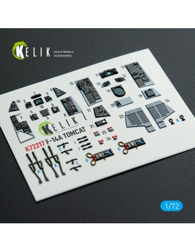 F-14A Tomcat - interior 3D decals for HobbyBoss kit 