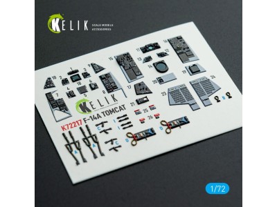 F-14A Tomcat - interior 3D decals for HobbyBoss kit 