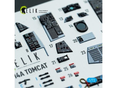 F-14A Tomcat - interior 3D decals for HobbyBoss kit 