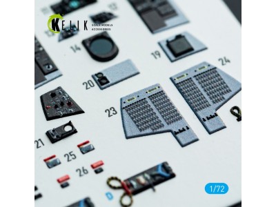 F-14A Tomcat - interior 3D decals for HobbyBoss kit 