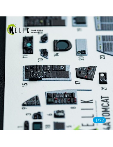 F-14A Tomcat - interior 3D decals for HobbyBoss kit 