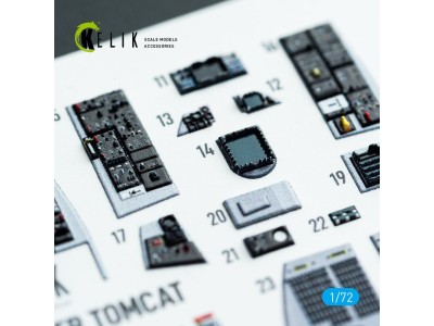 F-14D Super Tomcat - interior 3D decals for HobbyBoss kit 