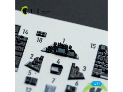 F-14D Super Tomcat - interior 3D decals for Academy kit 