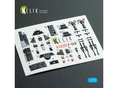 F-14B Tomcat - interior 3D decals for Academy kit 