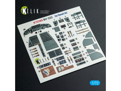 BV-222 - interior 3D decals for Revell kit 