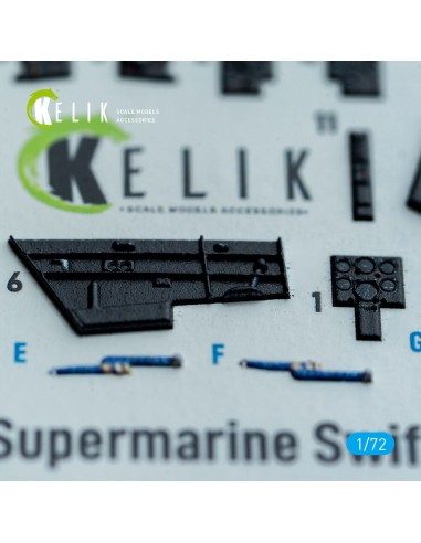 Supermarine Swift FR.5 - interior 3D decals for AirFix kit 