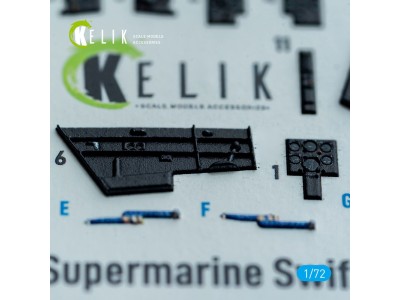 Supermarine Swift FR.5 - interior 3D decals for AirFix kit 