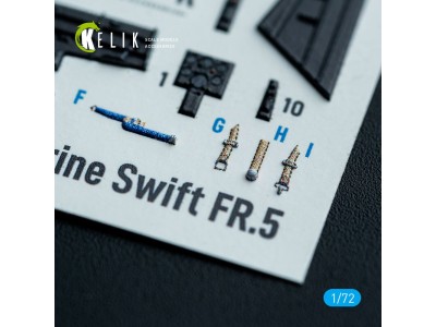 Supermarine Swift FR.5 - interior 3D decals for AirFix kit 