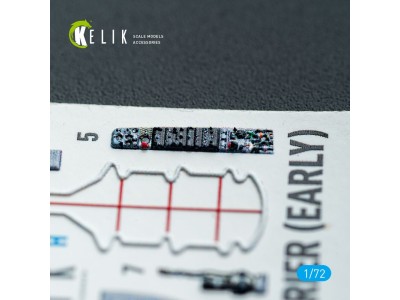 AV-8A Harrier (early) - interior 3D decals for Italeri kit 