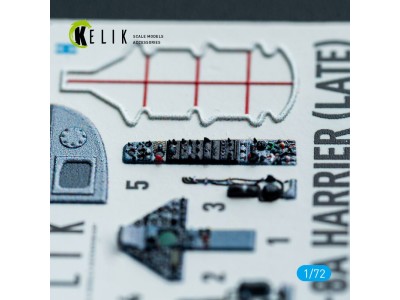 AV-8A Harrier (late) - interior 3D decals for Italeri kit 