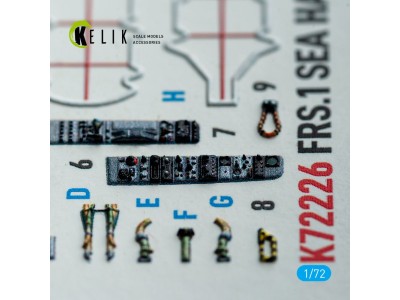FRS.1 SEA Harrier - interior 3D decals for Italeri kit 