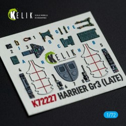 Harrier Gr3 (Late)- interior 3D decals for Italeri kit 
