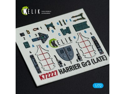 Harrier Gr3 (Late)- interior 3D decals for Italeri kit 