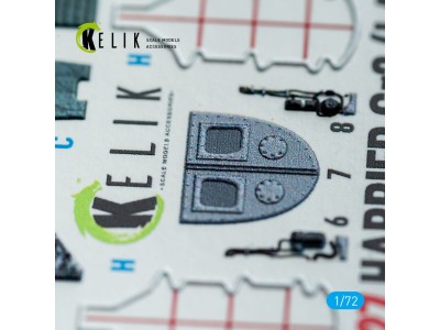 Harrier Gr3 (Late)- interior 3D decals for Italeri kit 