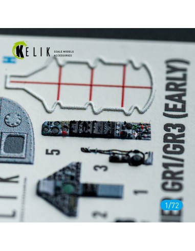 Harrier Gr1/Gr3 (Early) - interior 3D decals for Italeri kit 