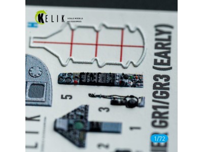 Harrier Gr1/Gr3 (Early) - interior 3D decals for Italeri kit 