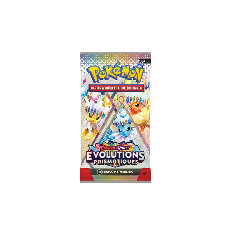 Pokémon JCC - Écarlate et Violet - Lot de boosters EV 8.5 Évolutions Prismatiques - FR