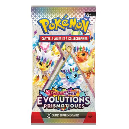 Pokémon JCC - Écarlate et Violet - Lot de boosters EV 8.5 Évolutions Prismatiques - FR