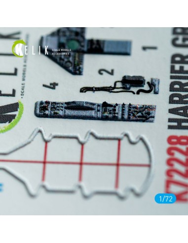 Harrier Gr1/Gr3 (Early) - interior 3D decals for Italeri kit 